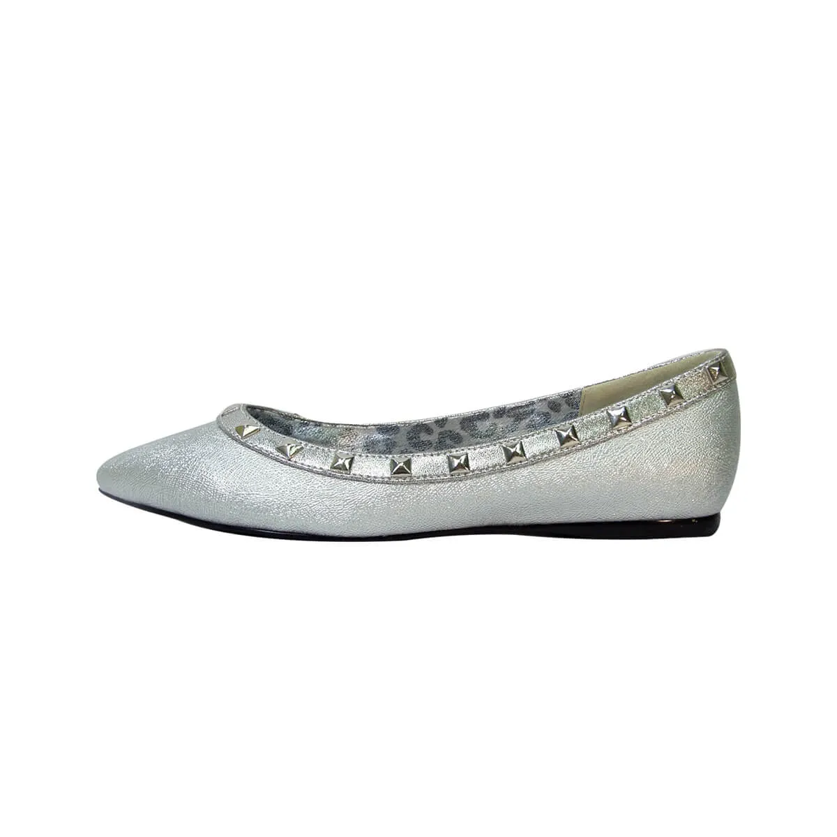 FUZZY Emily Women's Wide Width Pointed Toe Dress Casual Flats