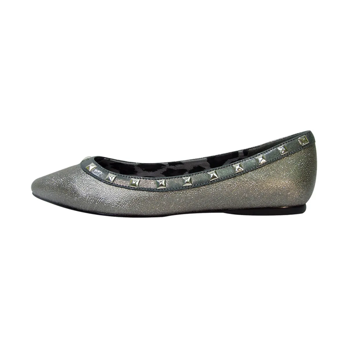 FUZZY Emily Women's Wide Width Pointed Toe Dress Casual Flats