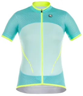Giordana Women's SilverLine Short Sleeve Jersey - Green-Yellow