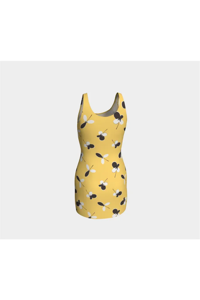 Golden Meadow Bodycon Dress