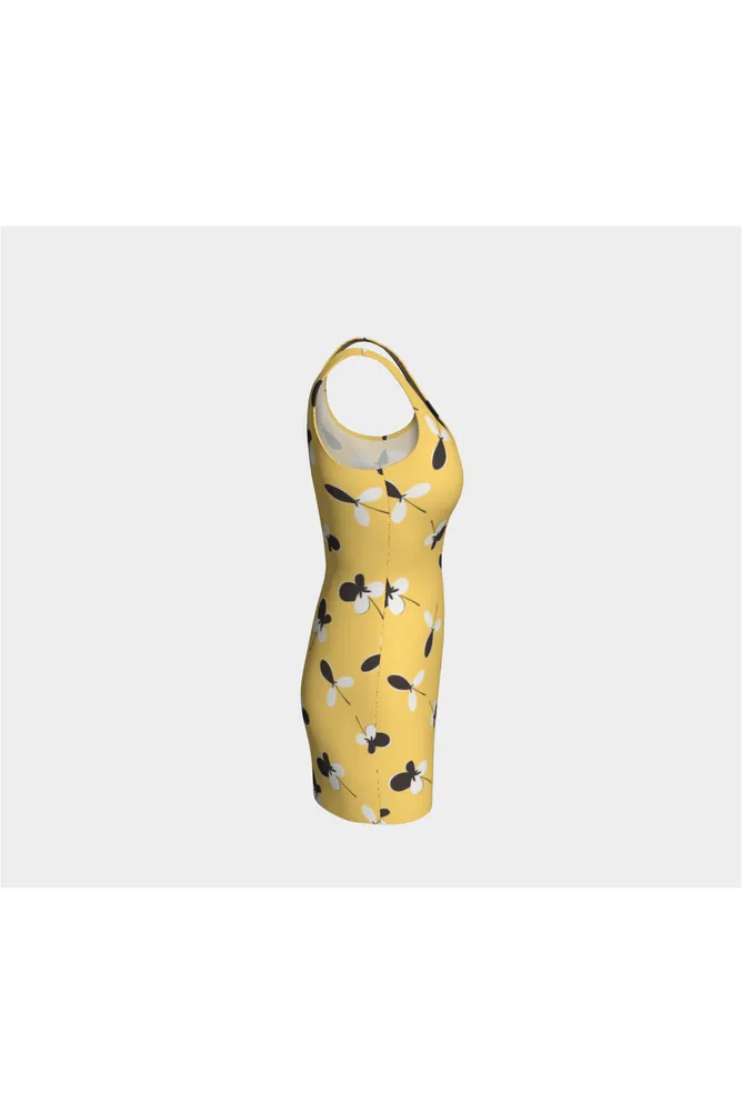 Golden Meadow Bodycon Dress
