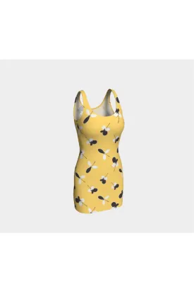 Golden Meadow Bodycon Dress