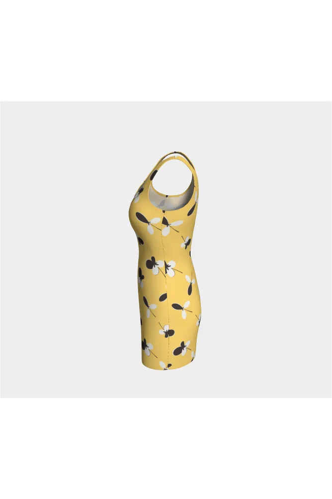 Golden Meadow Bodycon Dress