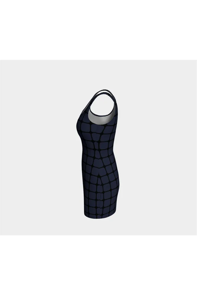 Grid Bodycon Dress