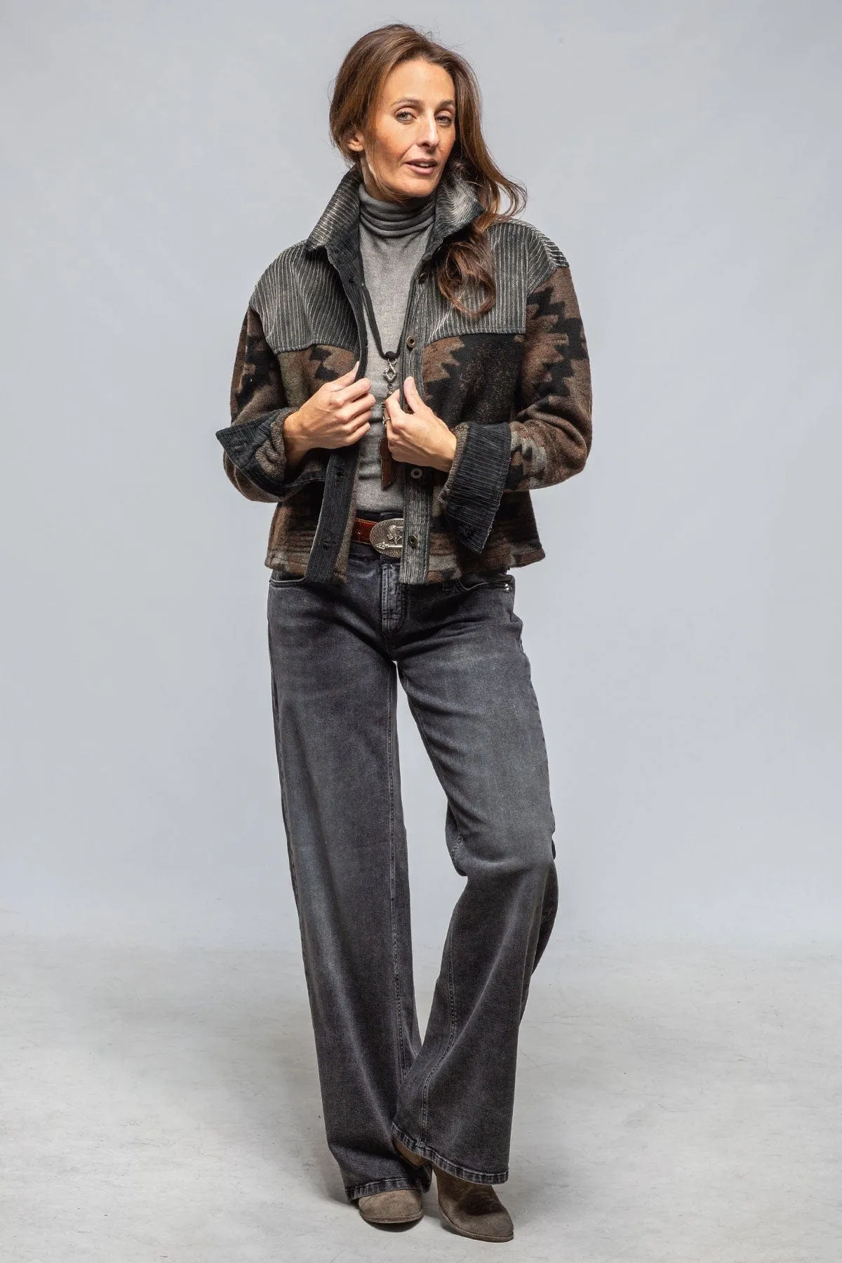 Hickory Blanket Jacket In Charcoal