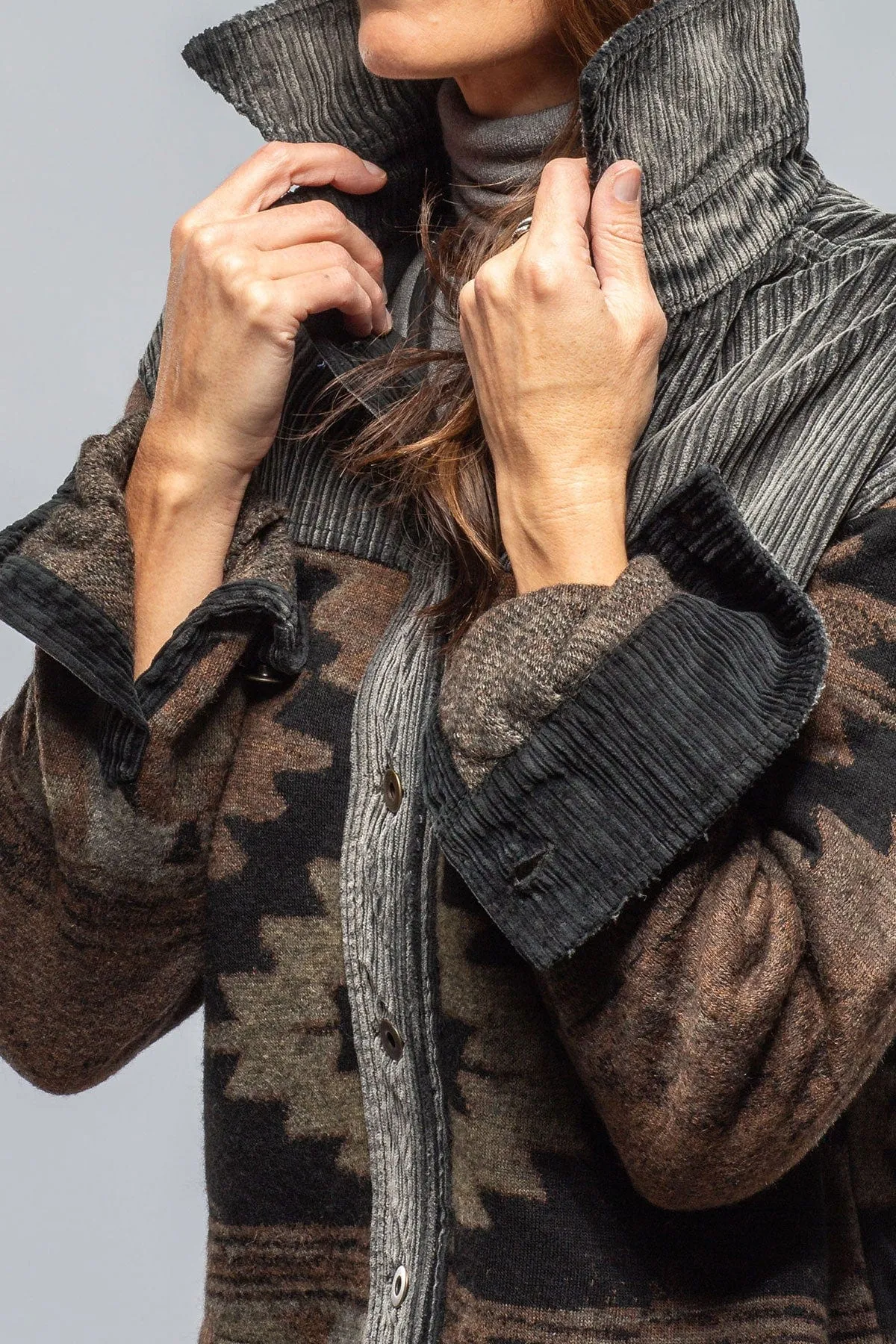 Hickory Blanket Jacket In Charcoal
