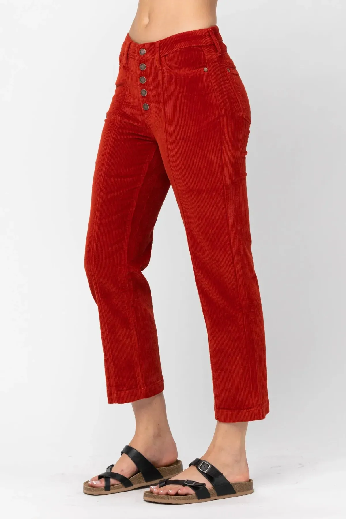 Judy Blue Holiday Spice Corduroy Pants