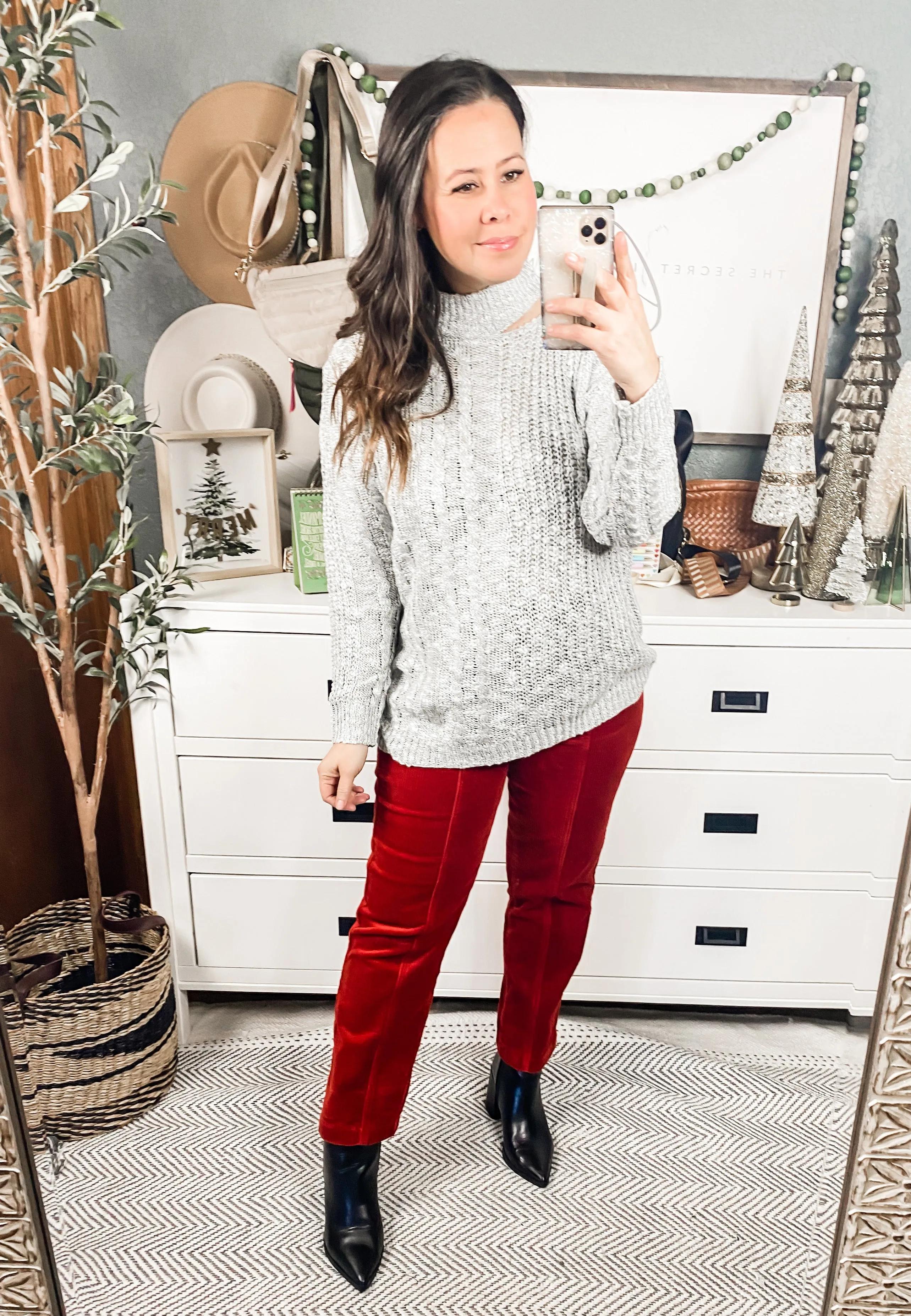 Judy Blue Holiday Spice Corduroy Pants