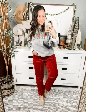 Judy Blue Holiday Spice Corduroy Pants