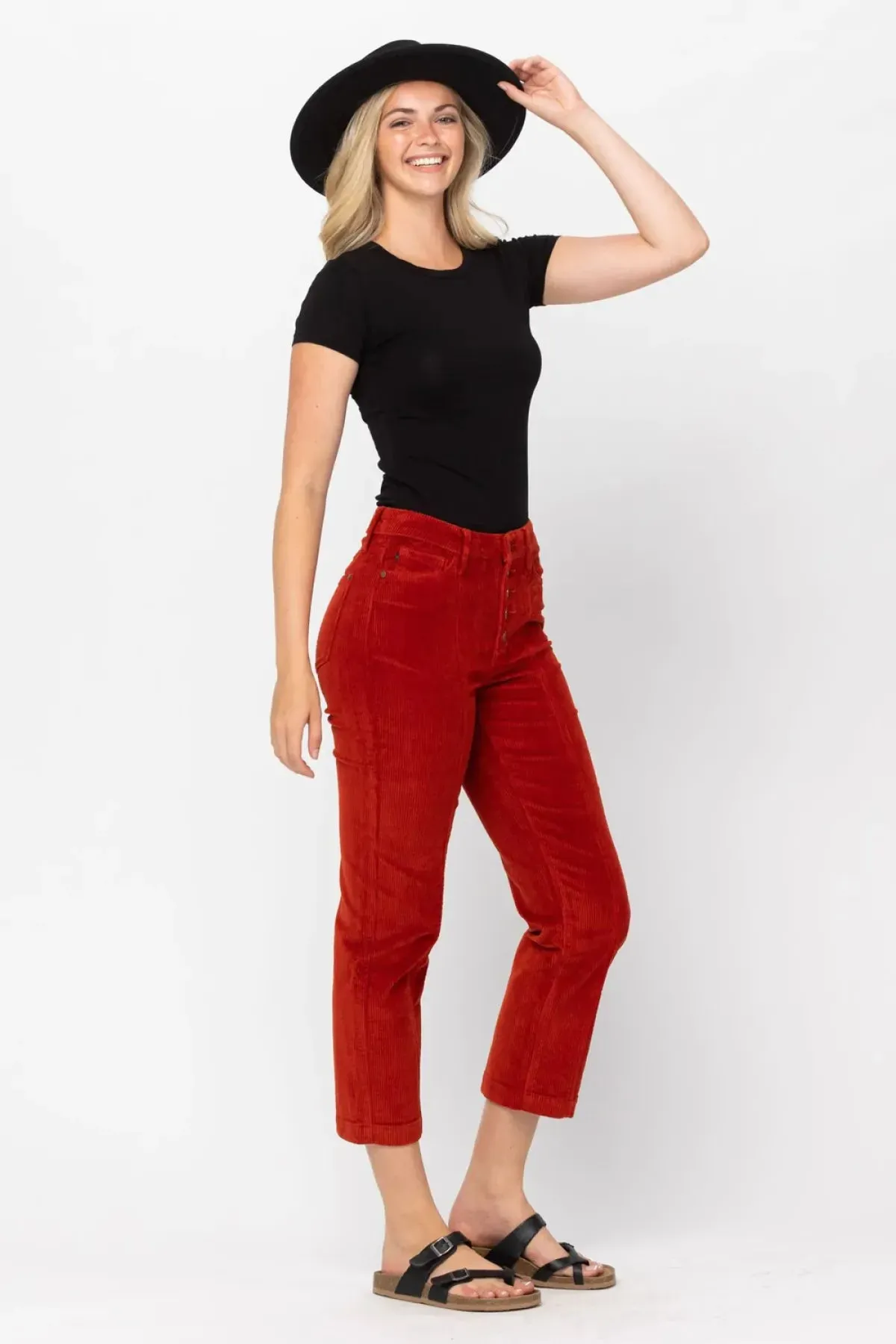 Judy Blue Holiday Spice Corduroy Pants