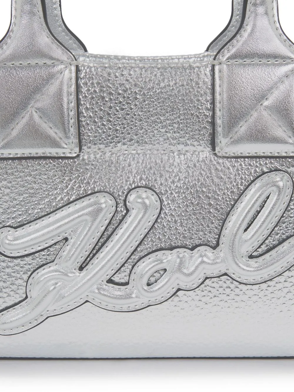 KARL LAGERFELD K/SKUARE GRAINY TOTE BAG