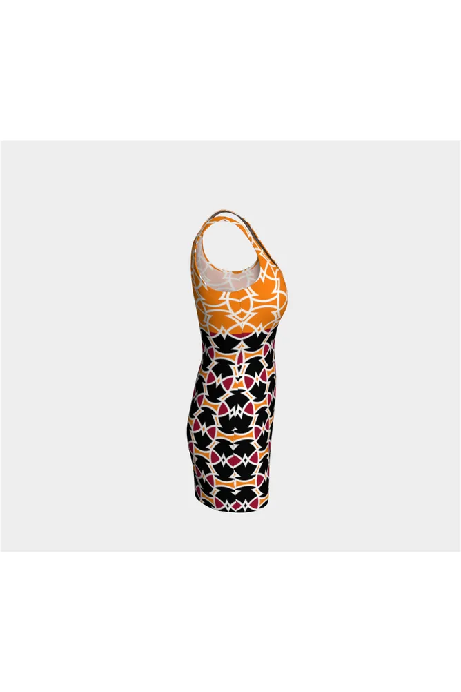 Kente Star Bodycon Dress