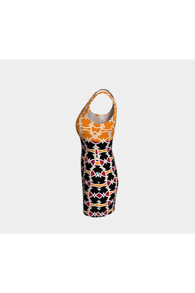 Kente Star Bodycon Dress