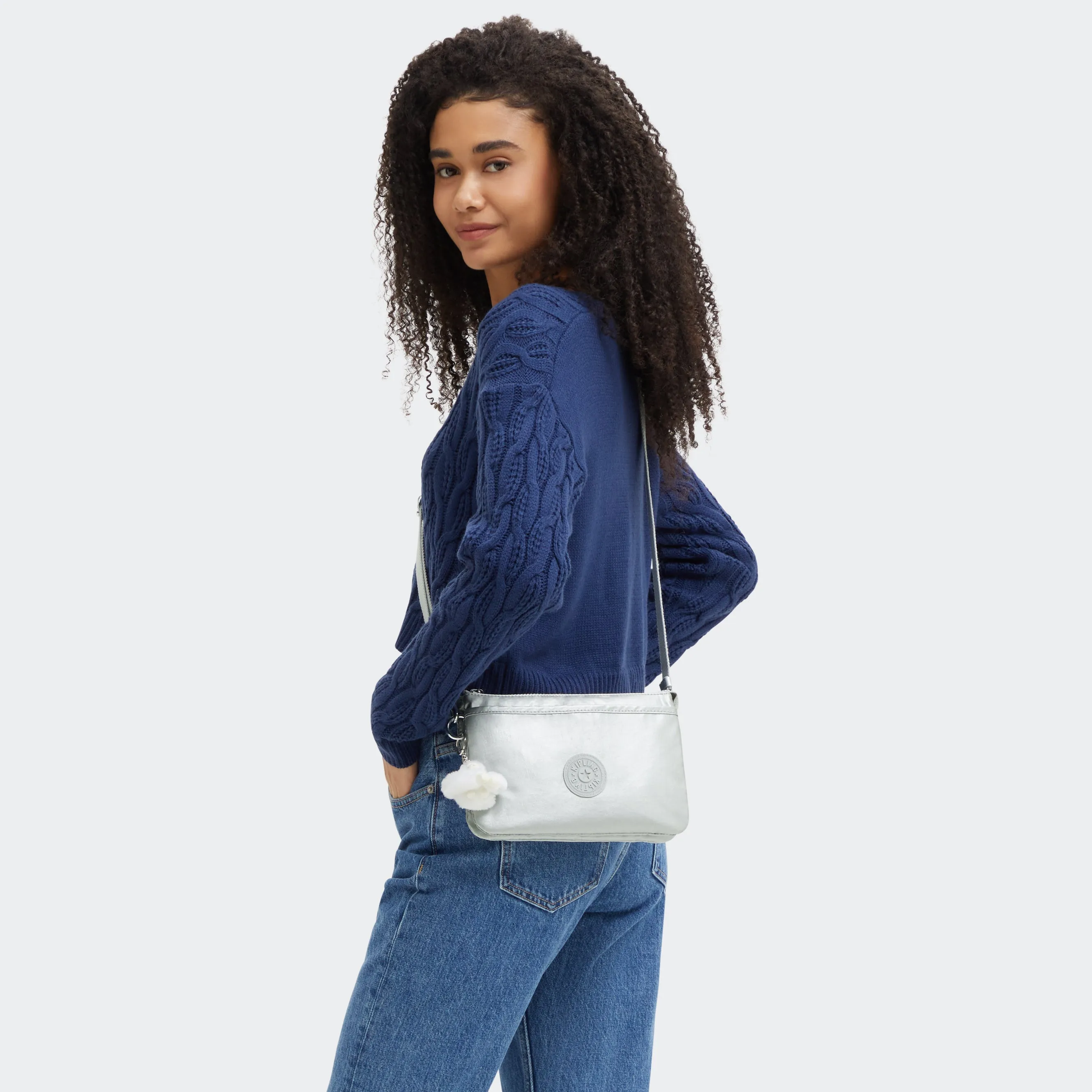 Kipling Riri Metallic Crossbody Bag - New Bright Metallic