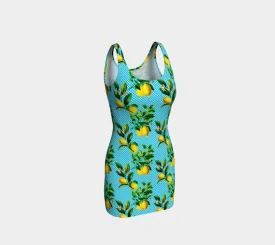 Lemony Dots Bodycon Dress