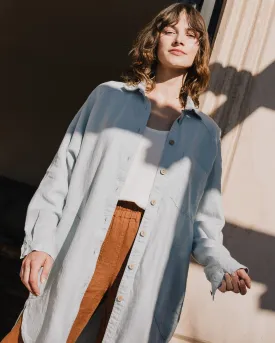LIVORNO-2 oversized linen collar shirt