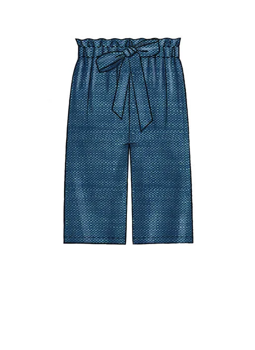 M7942 Misses', Children's and Girls' Top, Skirt, Shorts and Pants (size: All Sizes in One Envelope)