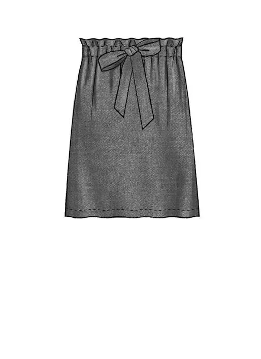 M7942 Misses', Children's and Girls' Top, Skirt, Shorts and Pants (size: All Sizes in One Envelope)