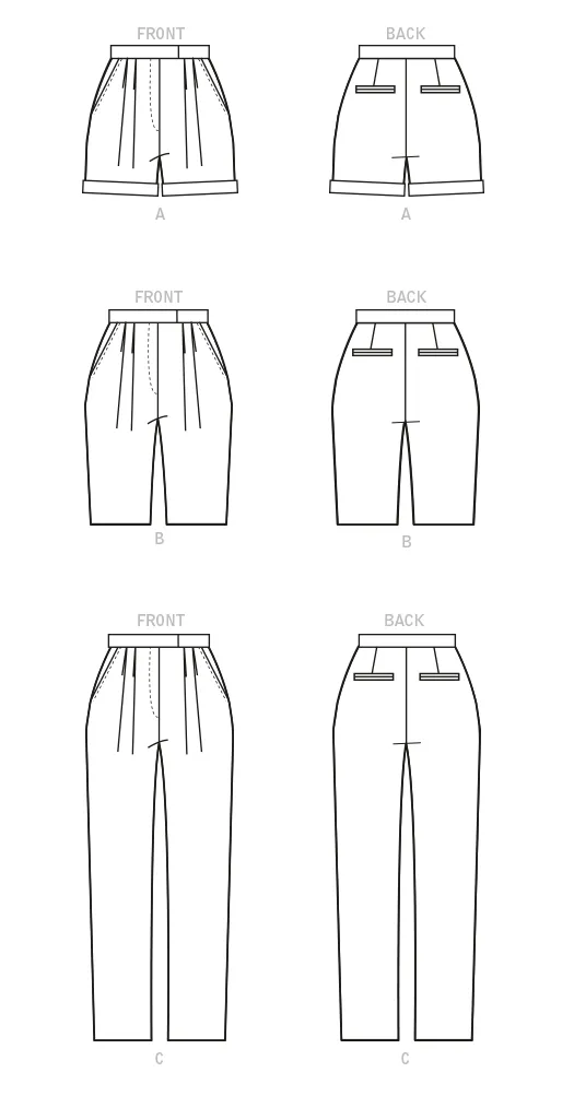 McCalls Sewing Pattern 8148 Misses' and Women's Trousers