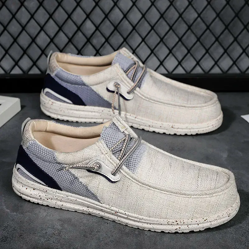 Men’s Casual Canvas Loafers Breathable and Versatile