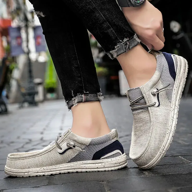 Men’s Casual Canvas Loafers Breathable and Versatile