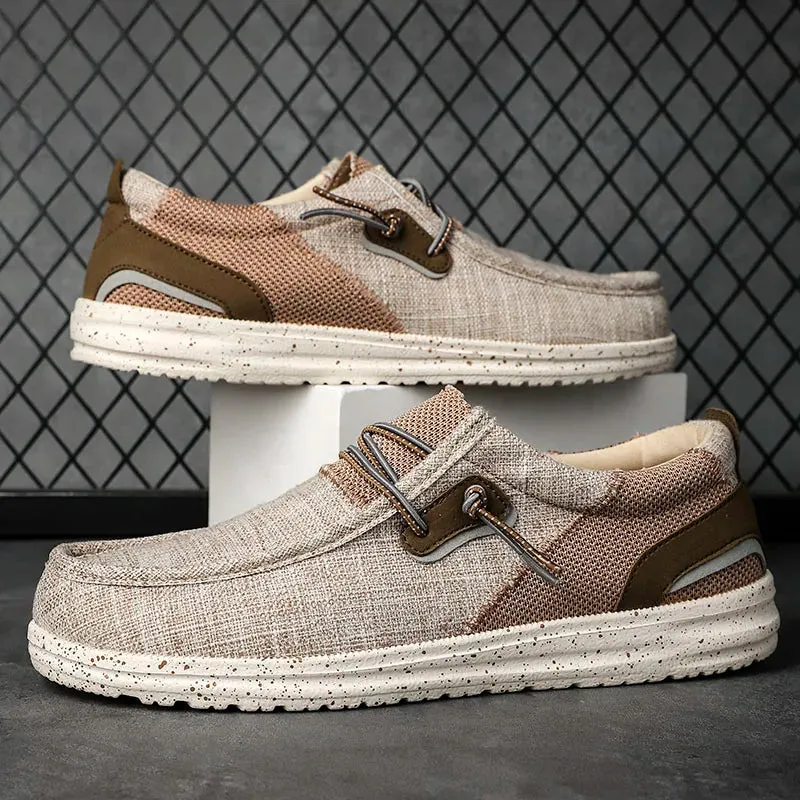 Men’s Casual Canvas Loafers Breathable and Versatile
