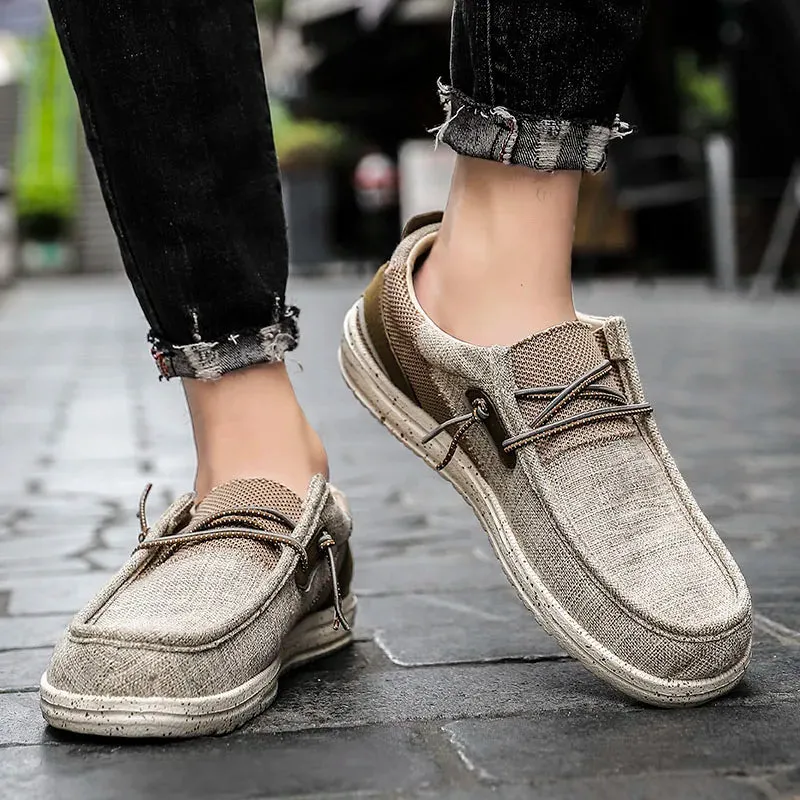Men’s Casual Canvas Loafers Breathable and Versatile