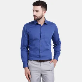 Men's Luthai Supima Mercerised Cotton Broken Herringbone Check Design Regular Fit Dress Shirt