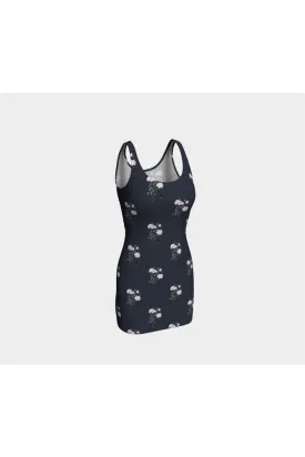 Midnight Bellflower Bodycon Dress
