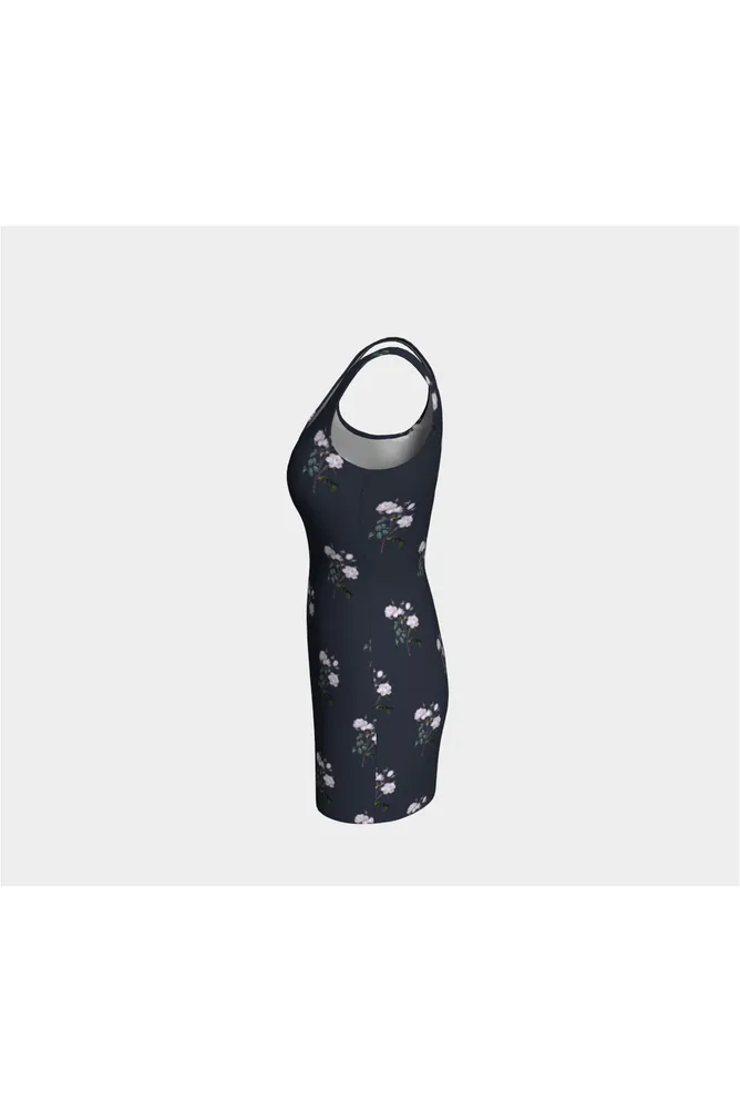 Midnight Bellflower Bodycon Dress
