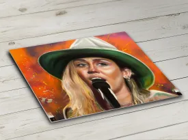 Miley Cyrus celebrity portrait by Chris Tutty