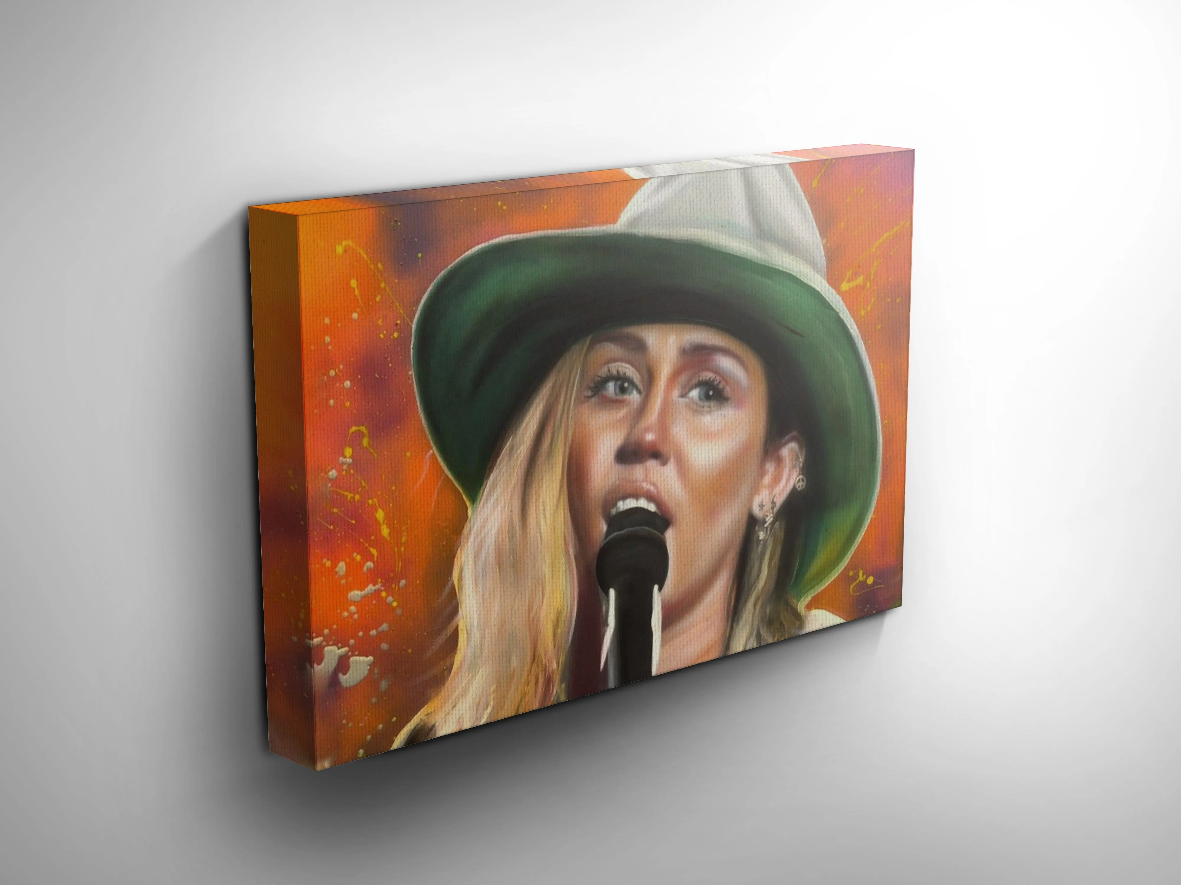 Miley Cyrus celebrity portrait by Chris Tutty
