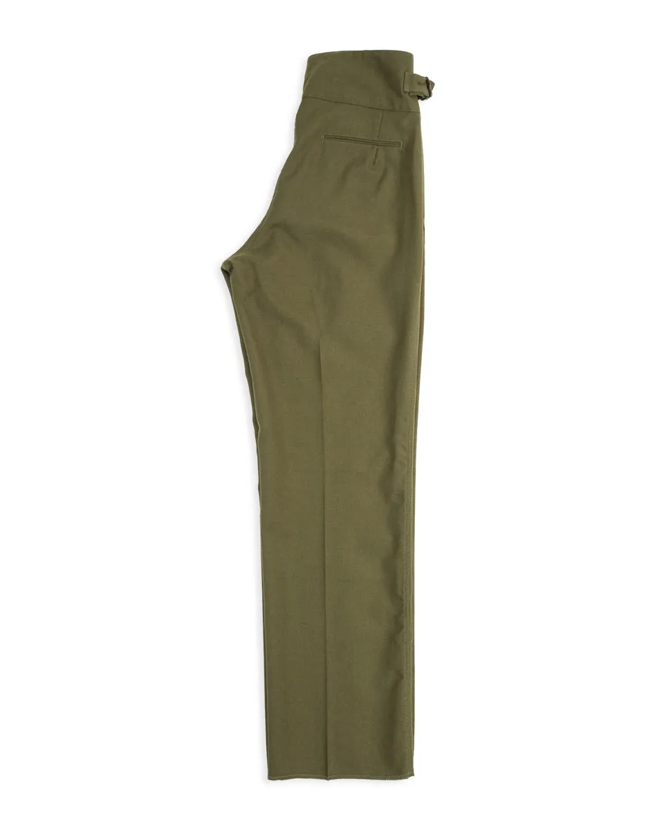 Military Twill Gurkha Pants - Soldier Green