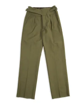 Military Twill Gurkha Pants - Soldier Green