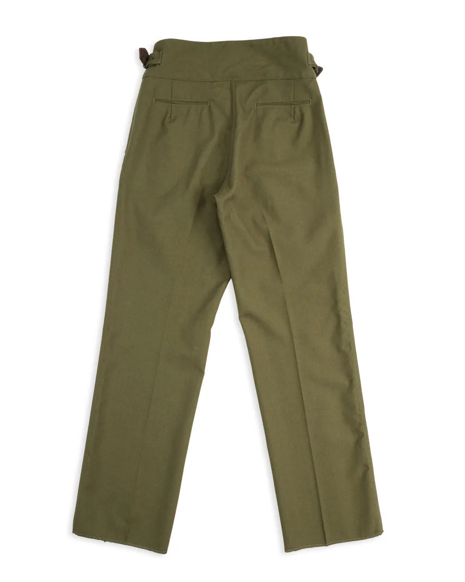 Military Twill Gurkha Pants - Soldier Green