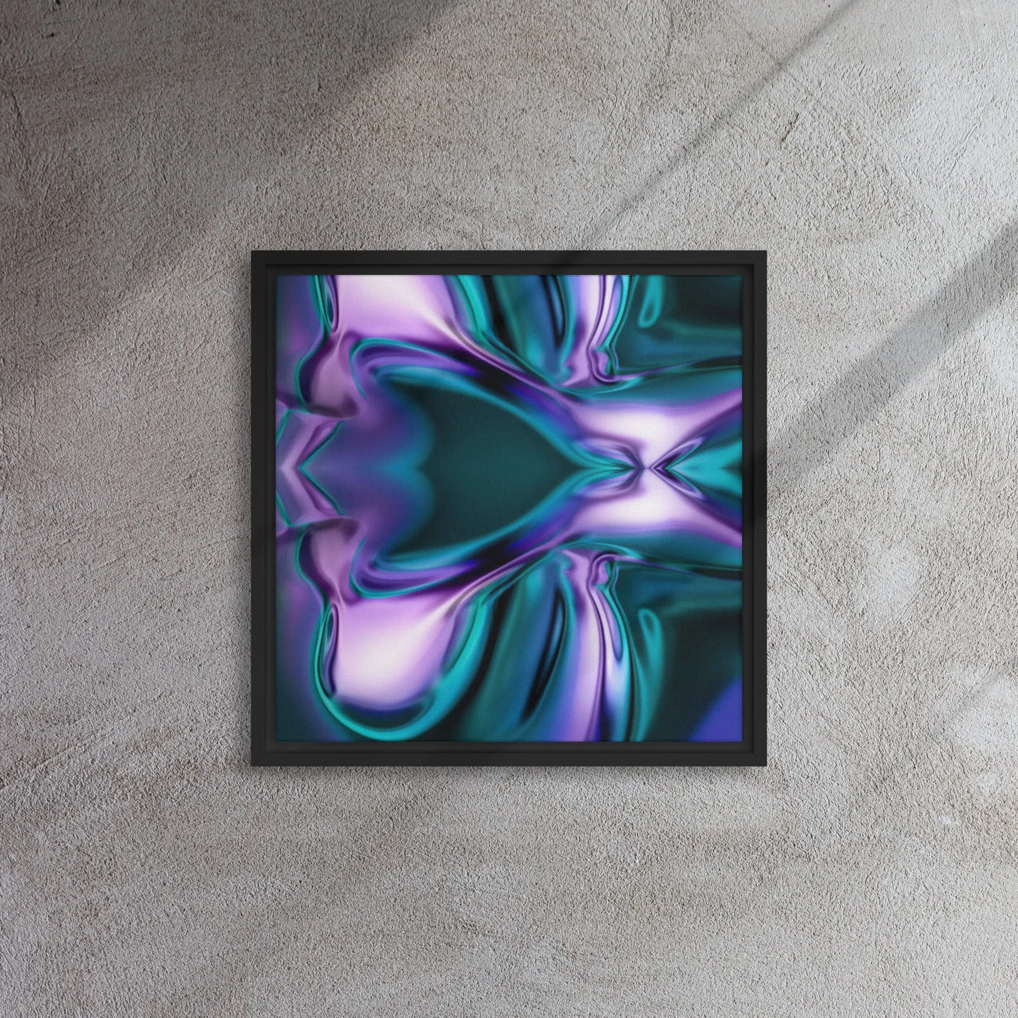 Misery Melted Framed Canvas Print