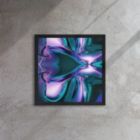Misery Melted Framed Canvas Print
