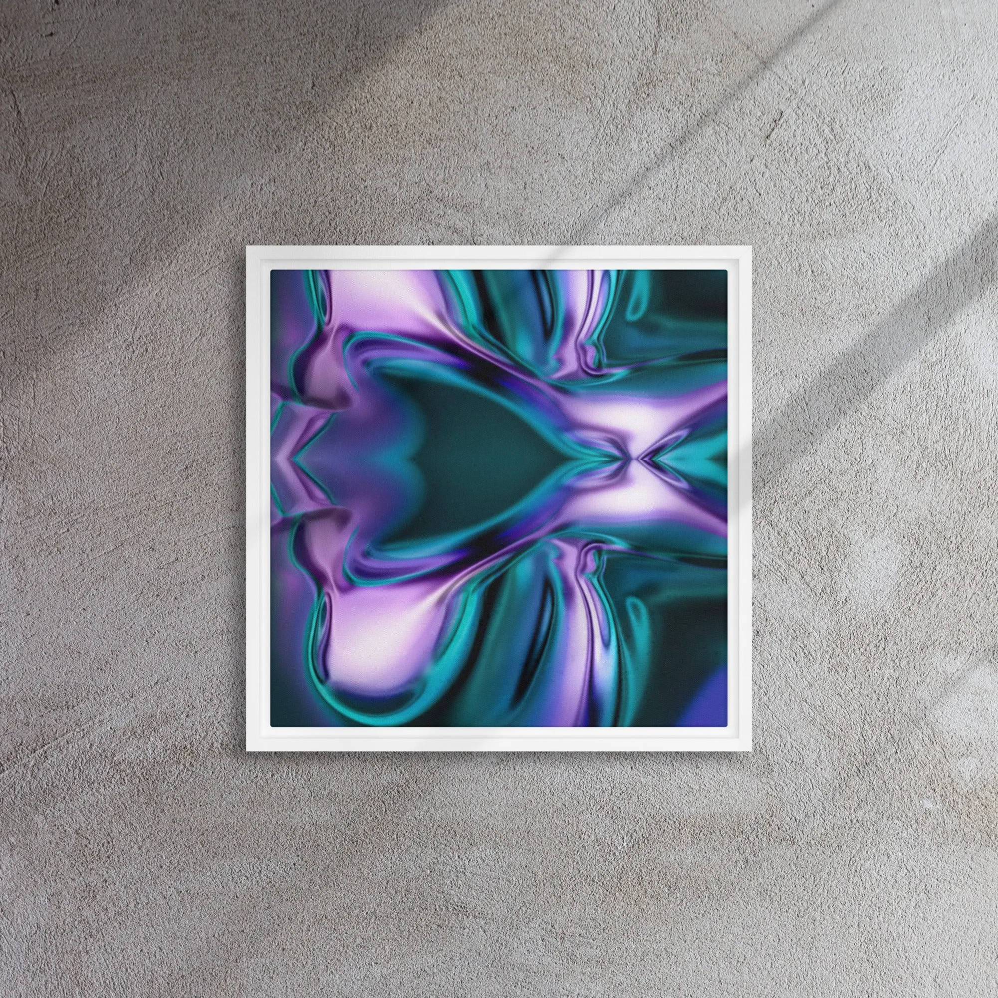 Misery Melted Framed Canvas Print