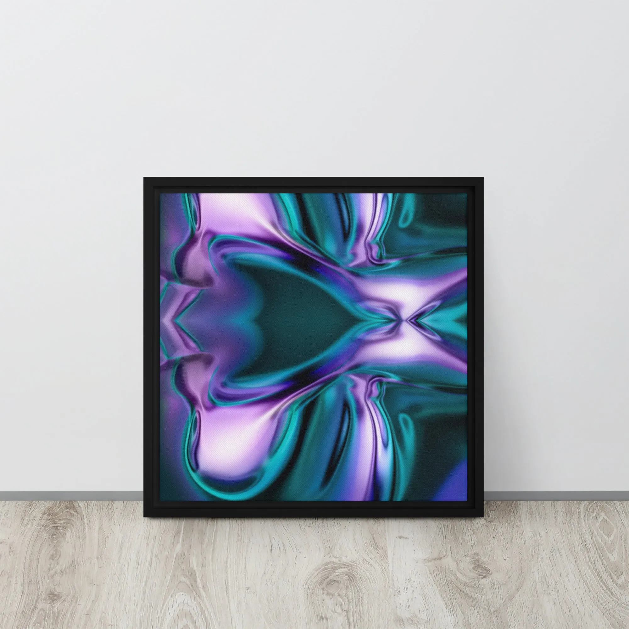 Misery Melted Framed Canvas Print