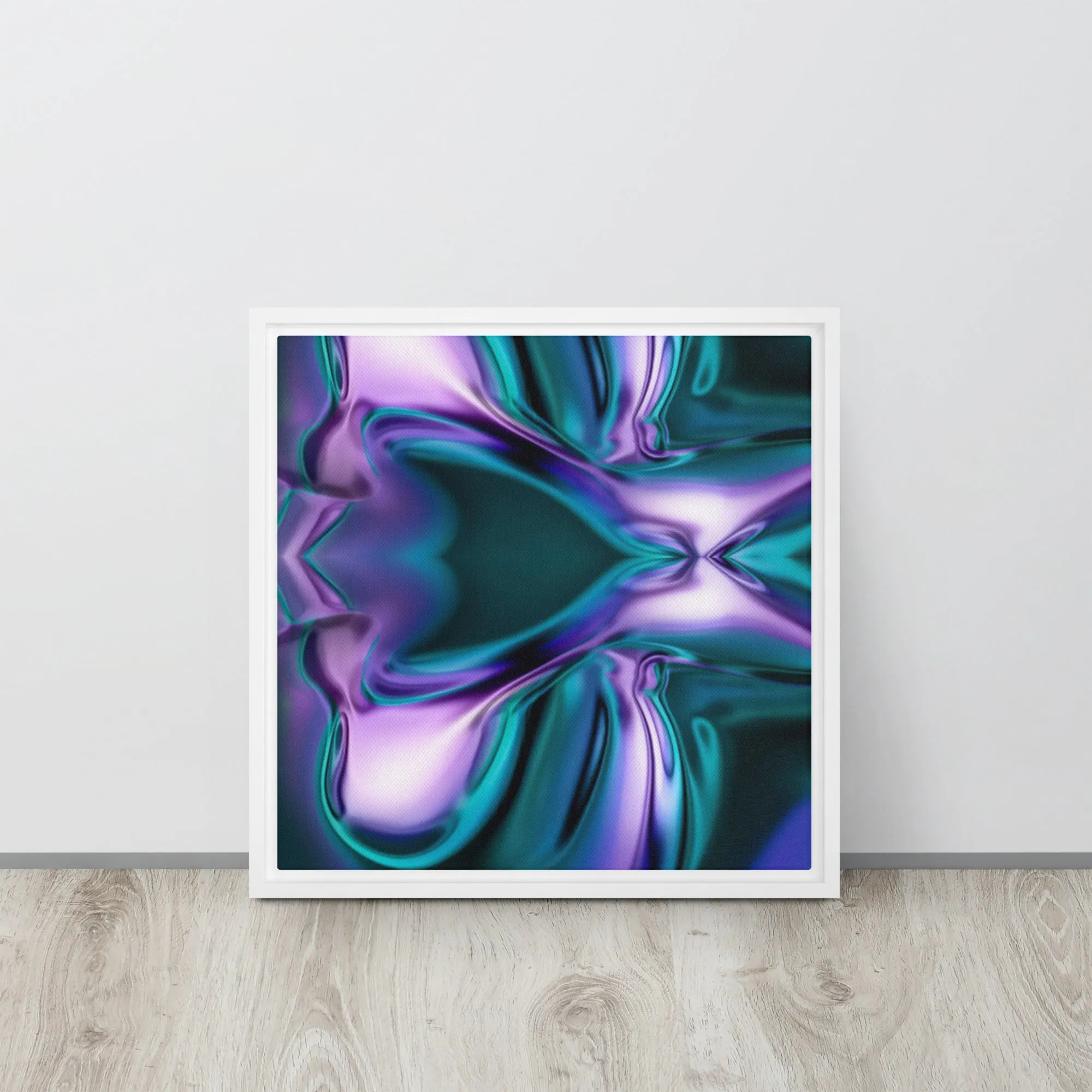 Misery Melted Framed Canvas Print