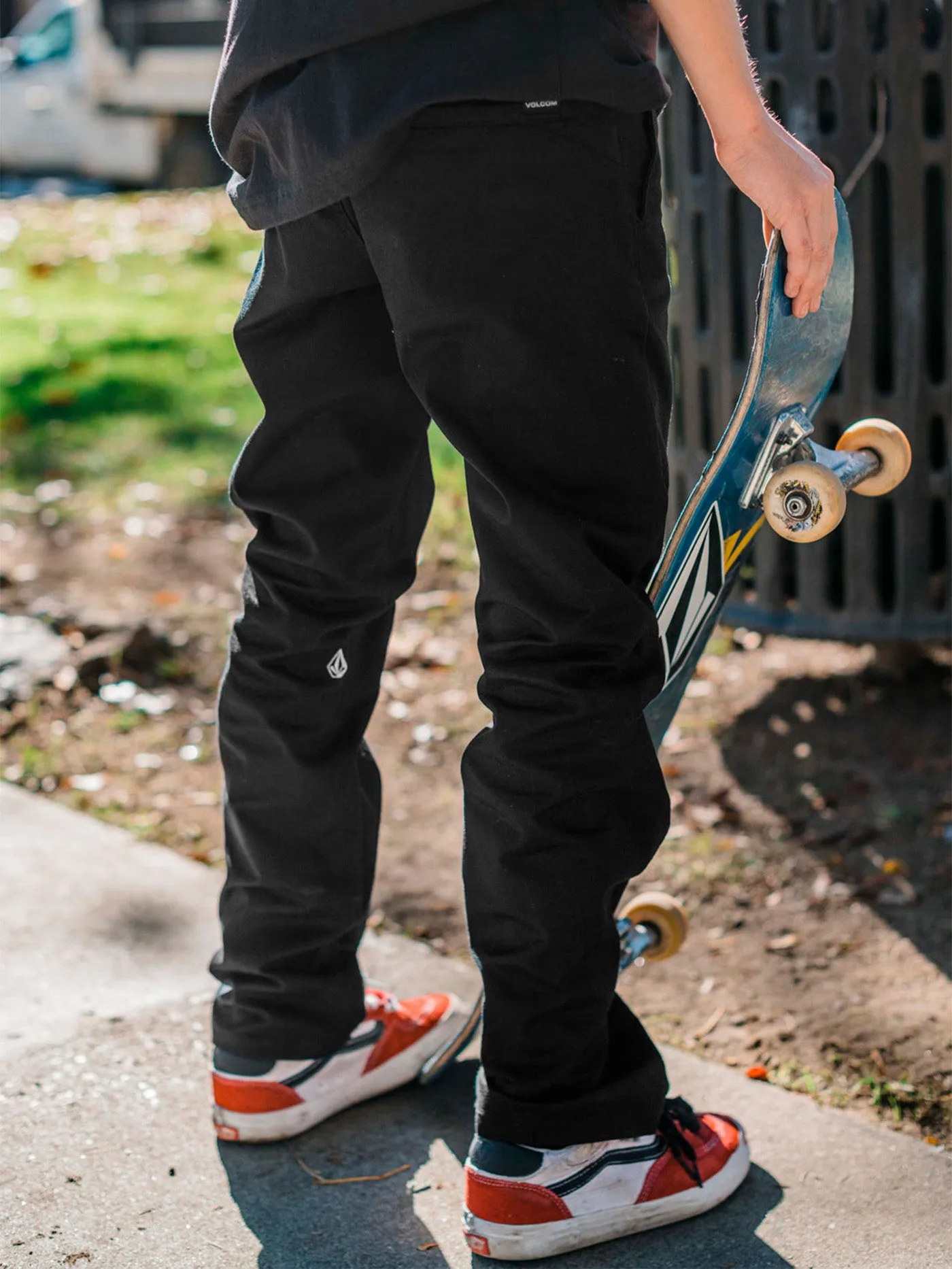 Modern Stretch Black Pants (Boys 7-14)