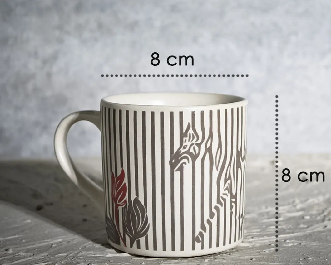 Monochromatic Design Ceramic Coffee Mug | 260 ml