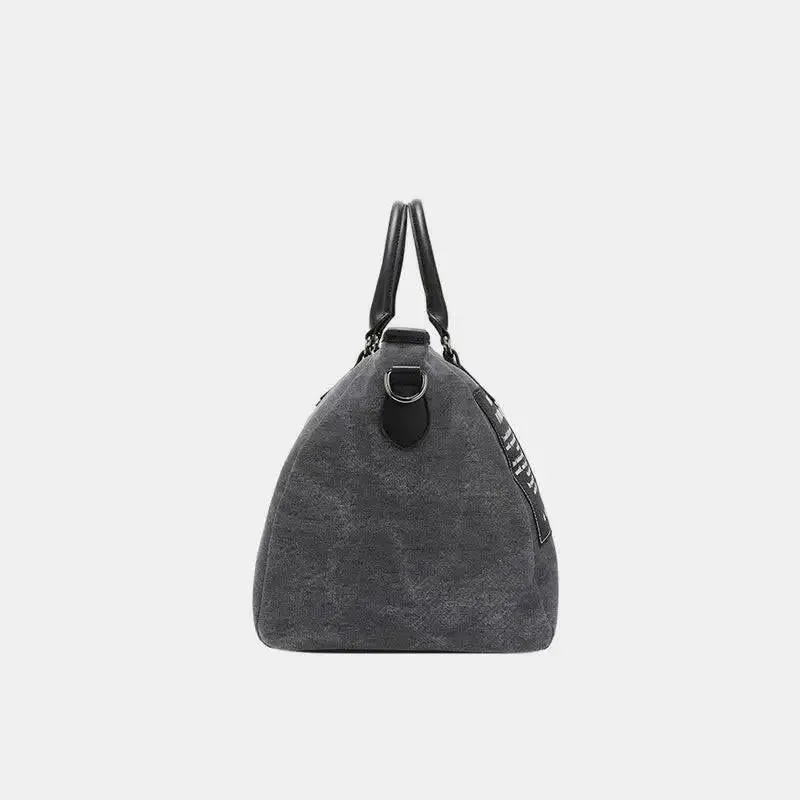 Nicole Lee USA Denim Patch Duffel for Luxury Fashion Enthusiasts