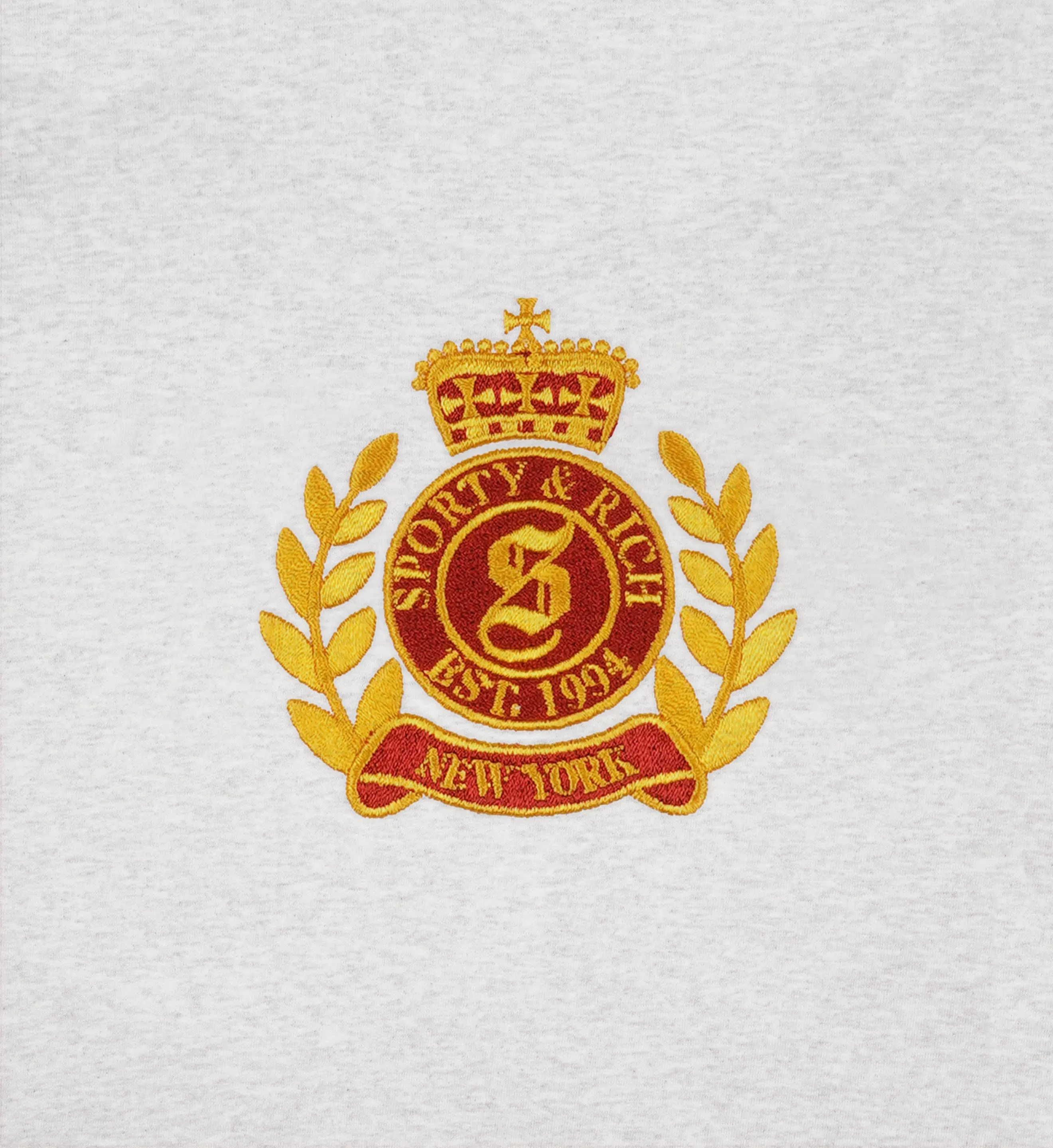 NY Crest Sweatpant - Heather Gray/Gold