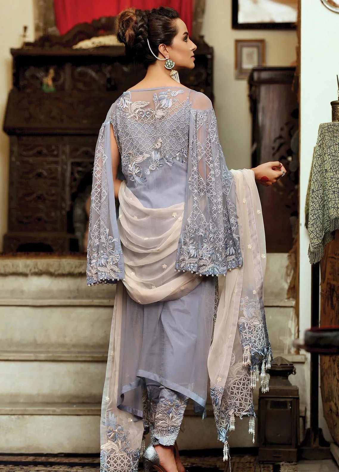 Pakistani ladies dress design of 2019 in USA # P2738