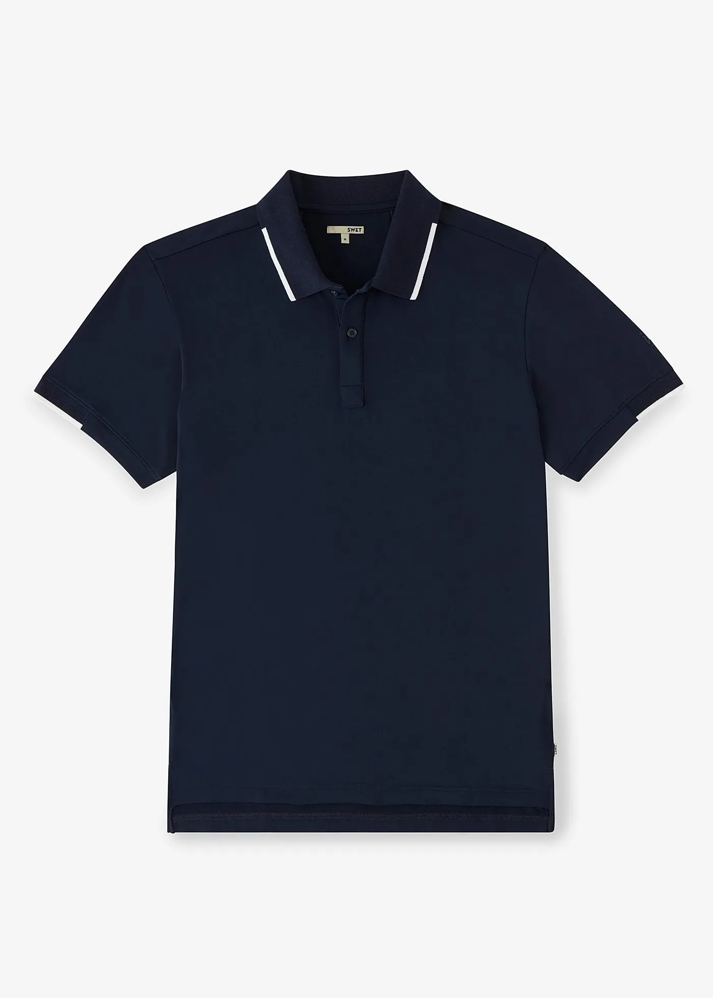 Performance Tipped Polo | Navy w/White Tipping