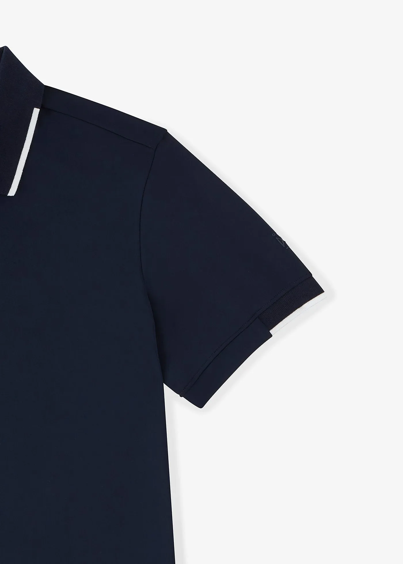 Performance Tipped Polo | Navy w/White Tipping