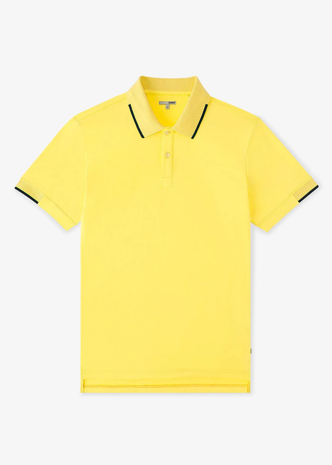 Performance Tipped Polo | Yellow w/Navy Tipping