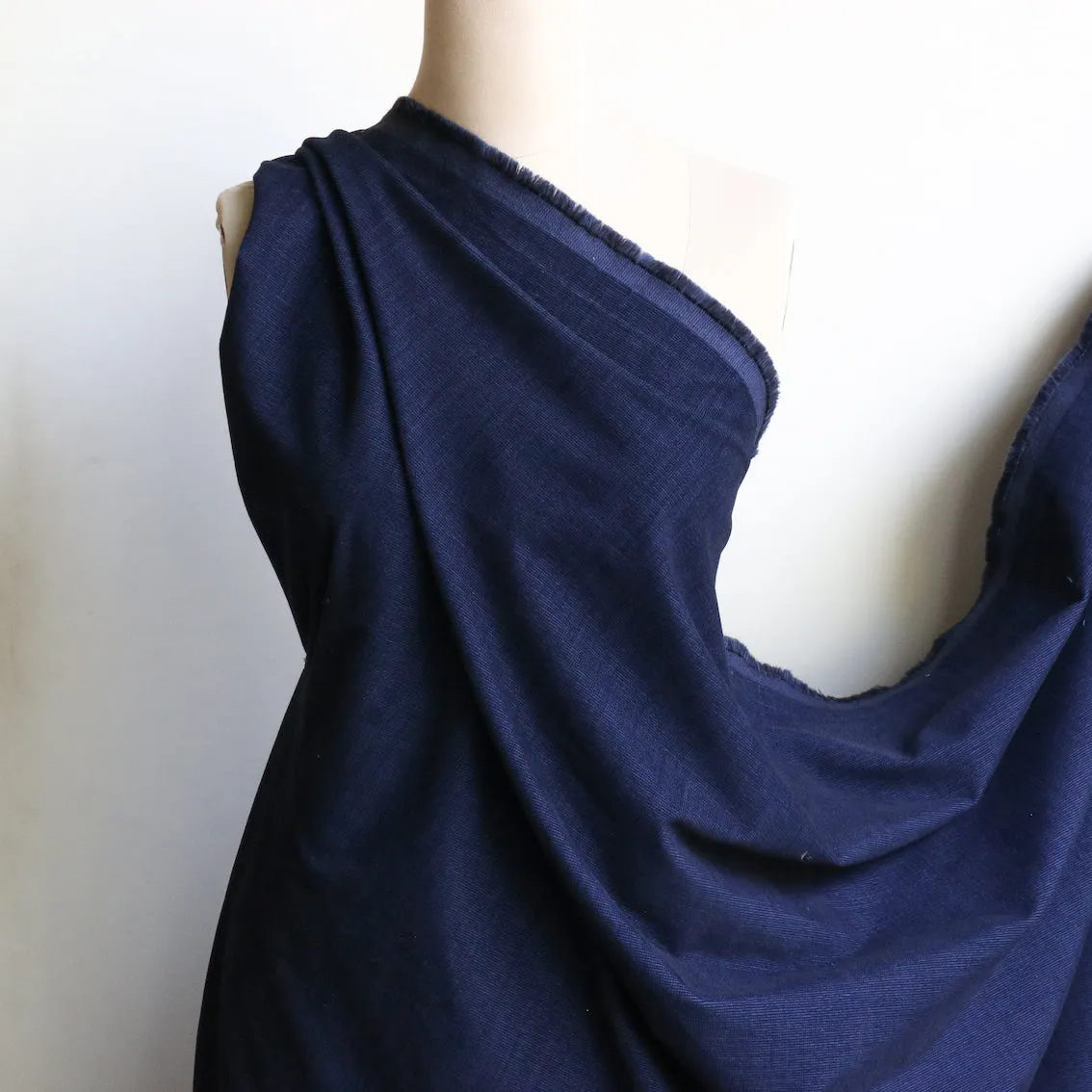 Portofino Navy Cotton/Wool Corduroy