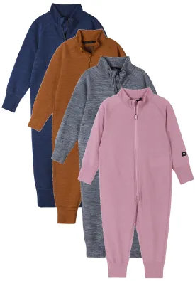 REIMA Overall aus Merinowolle <br>Parvin<br> Gr. 80 bis 116<br>natürlich&temperaturausgleichend<br> zum separat- oder darunter tragen<br> dünn aber sehr warm 230 g/m2 Dicke